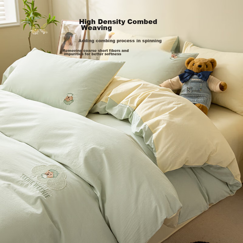 TEENIE WEENIE Winter Bedding Set, 100% Pure Cotton, Includes Fitted Sheet, Duvet...