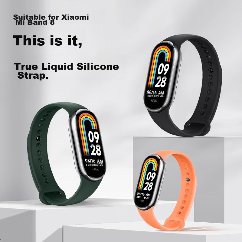 Watchbond Compatible with Xiaomi Band 9/8 Strap, Xiaomi Band 8/9 Wristband, NFC...