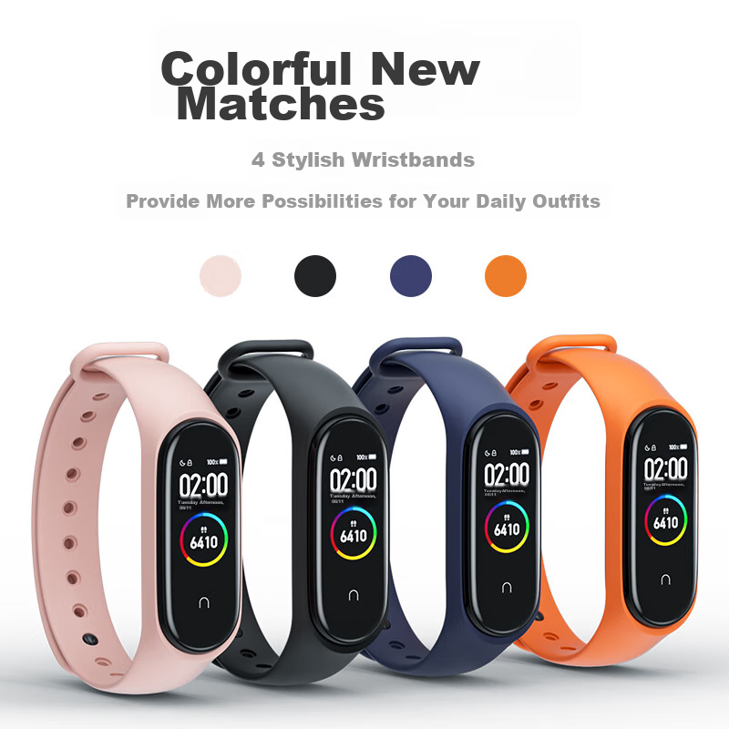 CangHua Compatible Wristband for Xiaomi Mi Band 4, Replacement Strap for Xiaomi...