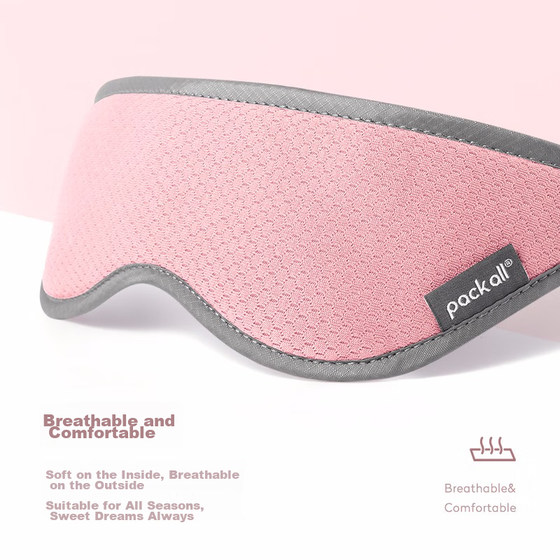Pack All Unisex Travel Eye Mask for Airplane, Train, Sleep, Light Blocking, Brea...