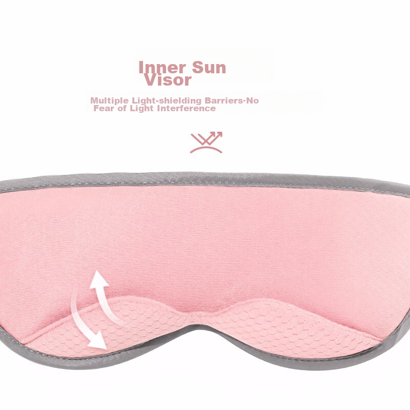 Pack All Unisex Travel Eye Mask for Airplane, Train, Sleep, Light Blocking, Brea...