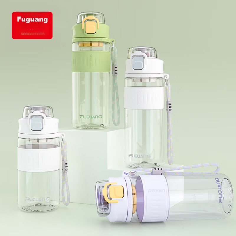 Fuguang Plastic Water Bottle, Tritan Material, for Women, Summer Use, for Studen...