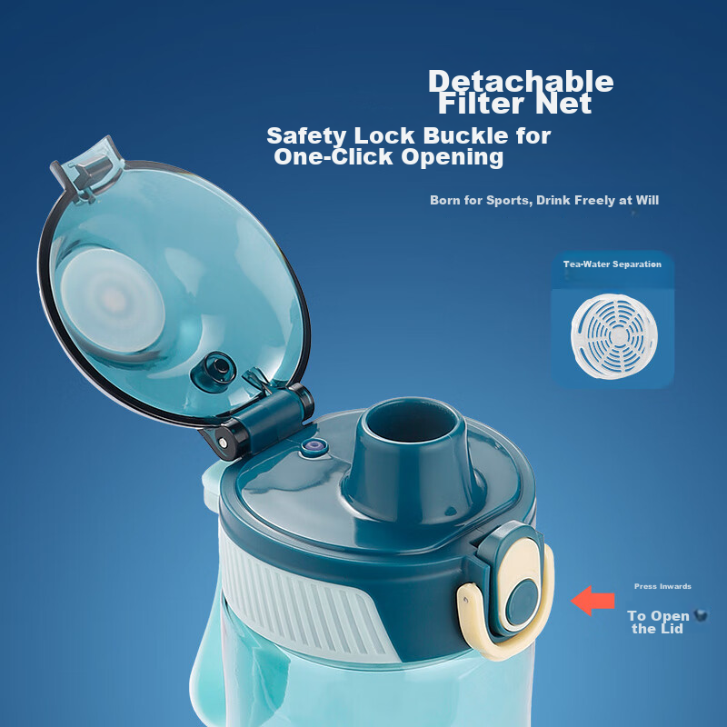 Fuguang Plastic Cup, Outdoor Tritan Sports Water Bottle, for Men, Women, Student...