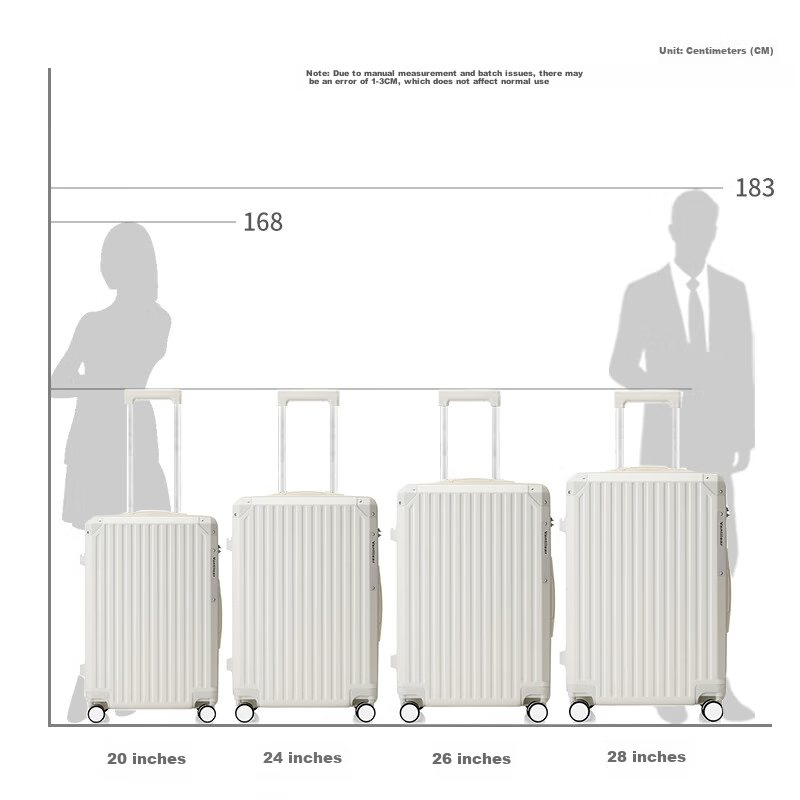 Fandia 26-Inch Phone Holder with Cup Stand, USB Charging Luggage, Trolley Case f...