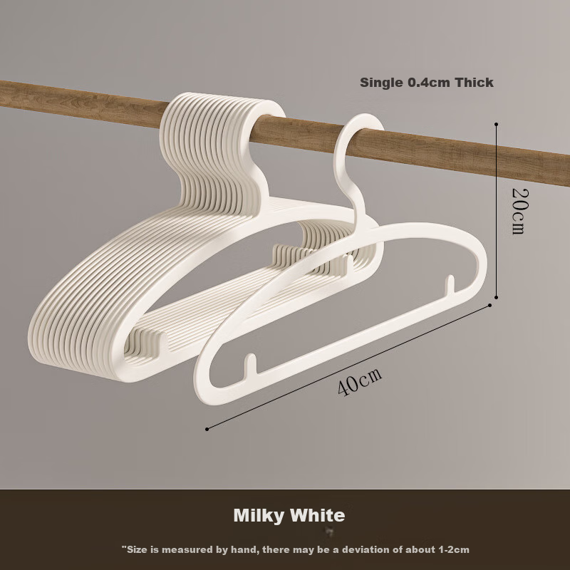 Fan Ye Home Minimalist Traceless Clothes Hanger 10pcs Household Space-saving Ant...