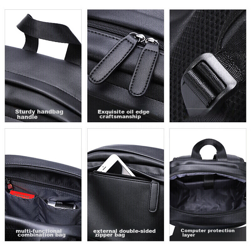 Golf Backpack for Men, Laptop Backpack, Soft Leather Travel Bag, Water-Resistant...