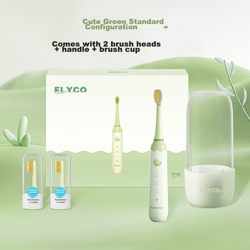 FLYCO Children's Electric Toothbrush with 3 Anti-Cavity Modes, Smart Timer, Soni...