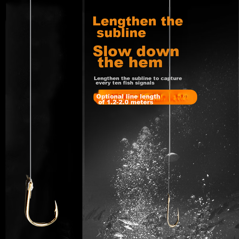 Fishing King, Qiaozuizi Line Double Hook Extended Jin Haisi Hook Qiaozui Fish Li...