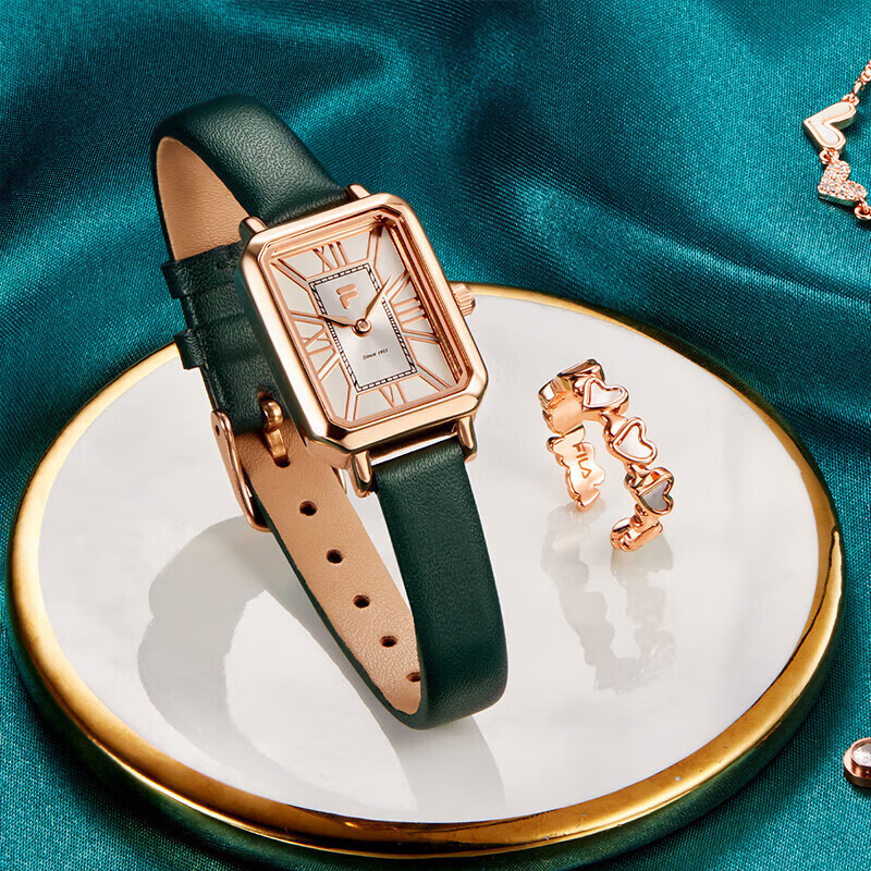 FILA Women's Watch, Retro Simple Square Watch, Ladies Wristwatch, Qixi Gift for...