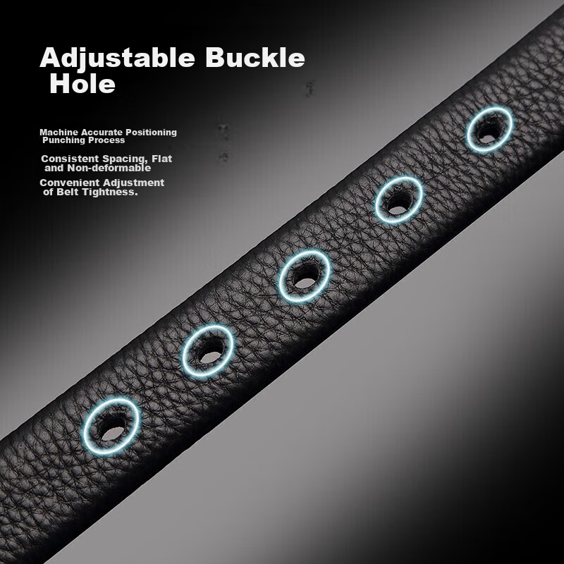 Crocodile T-Shirt Double-Sided Top-Grain Leather Women's Belt, Casual Pin Buckle...