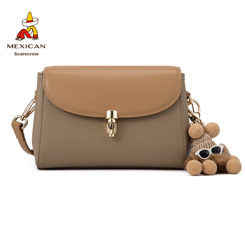Scarecrow Handbag for Women, 2025 New Light Luxury Cowhide Shoulder Crossbody Ba...