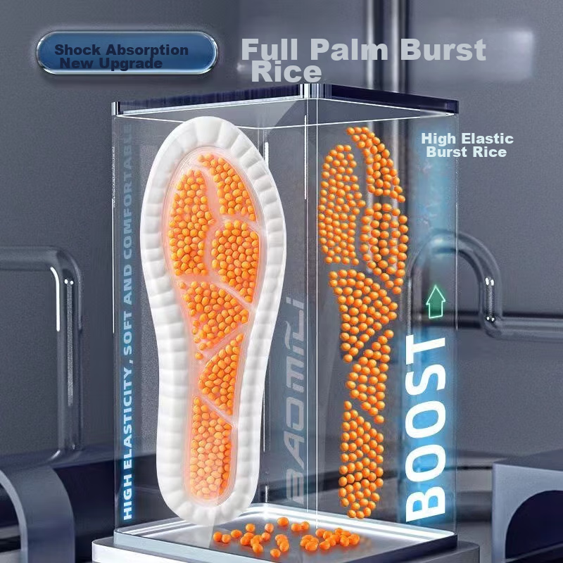 IQGD Men's Insoles, Soft And Elastic, Cloud Technology, Shock-Absorbing, Breatha...