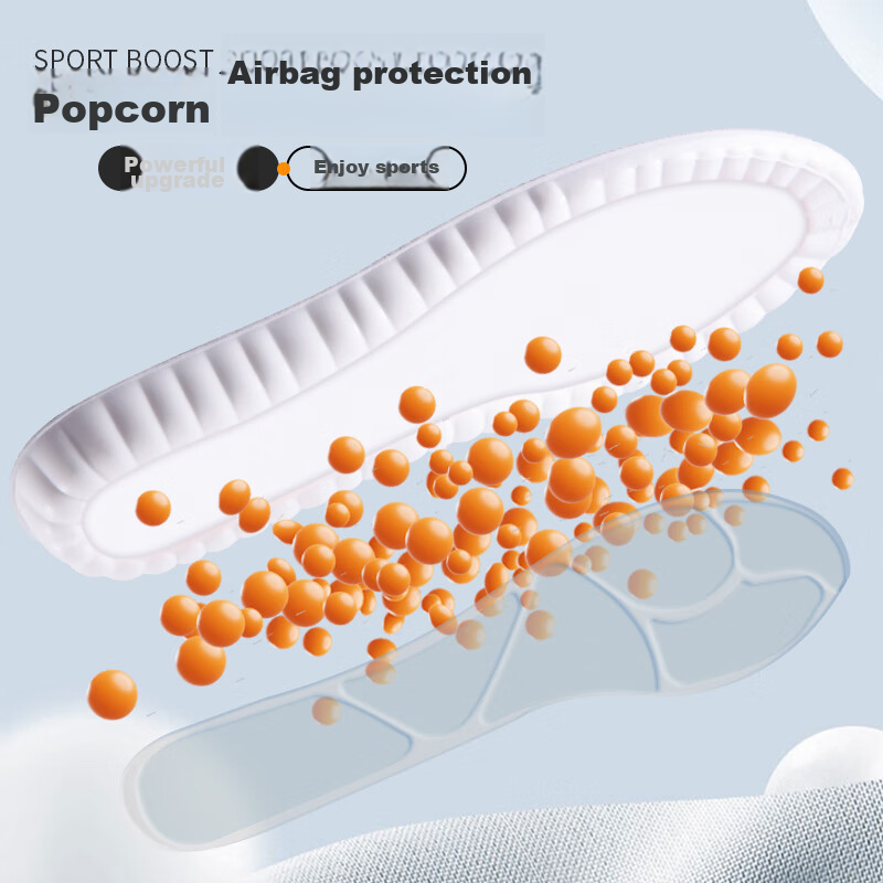 IQGD Men's Insoles, Soft And Elastic, Cloud Technology, Shock-Absorbing, Breatha...