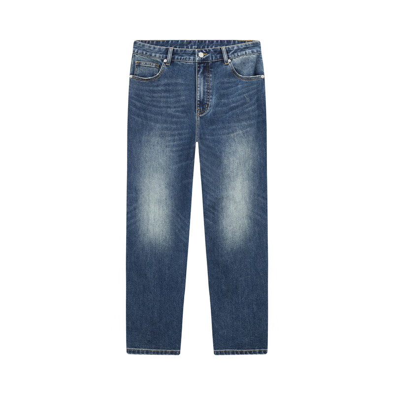 Gxg.jeans Men's Denim Jeans Spring New Blue Washed Straight Leg Pants Trend Blue...