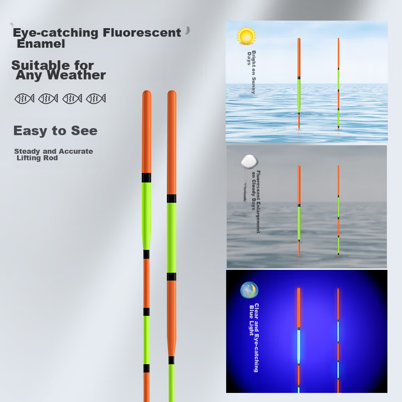 Chuanze High-End Reed Fish Float, Bold And Eye-Catching, for Crucian Carp And Ca...