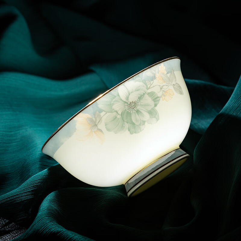 Porcelain Gift Set, Chinese-Style Tableware, Complete High-Quality Bowl And Plat...