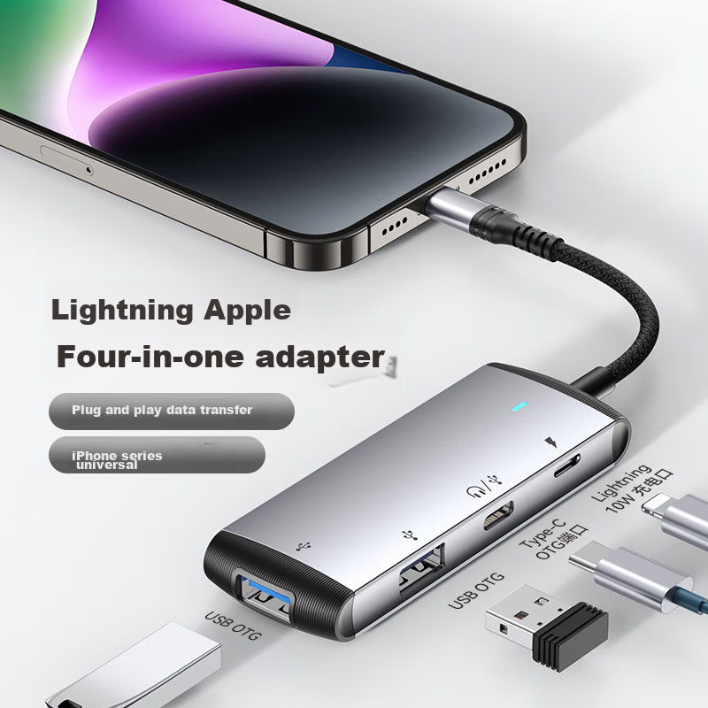 JOWOYE Apple Hard Drive Adapter, IPhone External USB Drive, Mobile Hard Drive Ph...