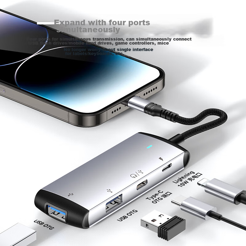 JOWOYE Apple Hard Drive Adapter, IPhone External USB Drive, Mobile Hard Drive Ph...