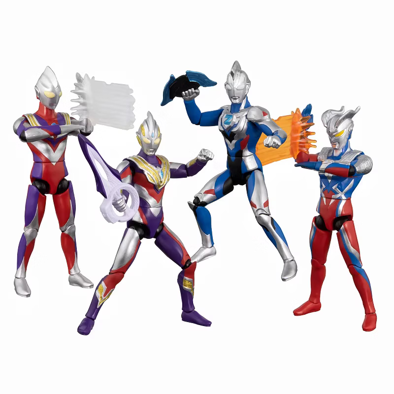 BANDAI Fine Articulated Ultraman Tiga Action Figure, Boys' Birthday Gift, Childr...