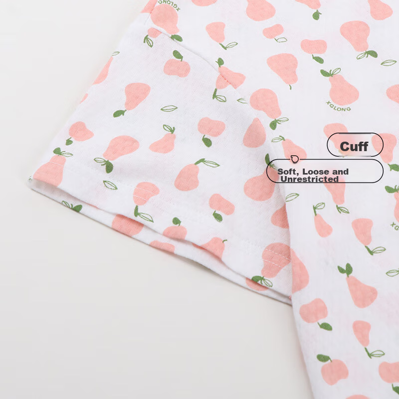 Hongdou Girls' Cotton Nightgown, Thin Spring And Summer Sleepwear, Children's Sh...