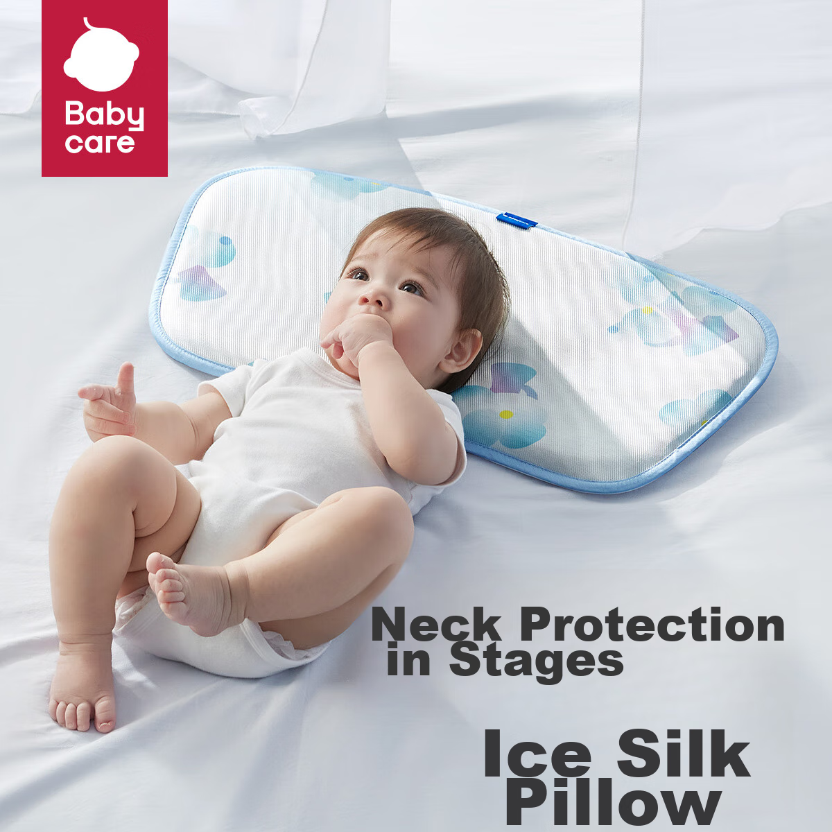 Babycare Children's Ice Silk Pillow, Baby Upgraded Head Protection, Antibacteria...