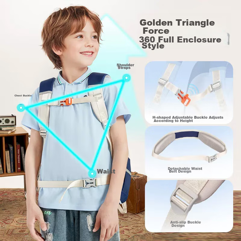 COOLBABY Schoolbag for Primary School Students, Cloud-Like Spine Protection, Wei...