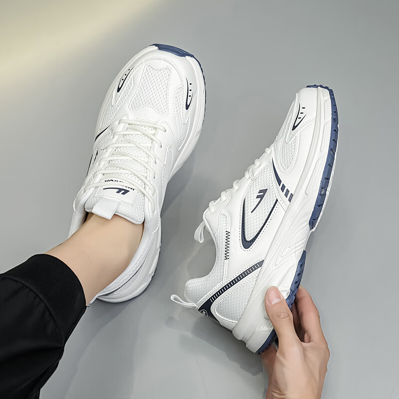 Warrior Men's Mesh Casual Shoes Outdoor Running Shoes WXY(ZA)-4069 Navy Blue siz...