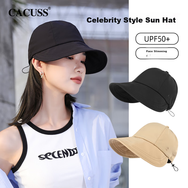 CACUSS Women's Sun Hat, Breathable Wide Brim, Ice Silk, UV Protection, Outdoor C...