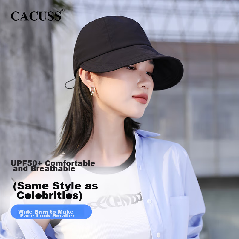 CACUSS Women's Sun Hat, Breathable Wide Brim, Ice Silk, UV Protection, Outdoor C...