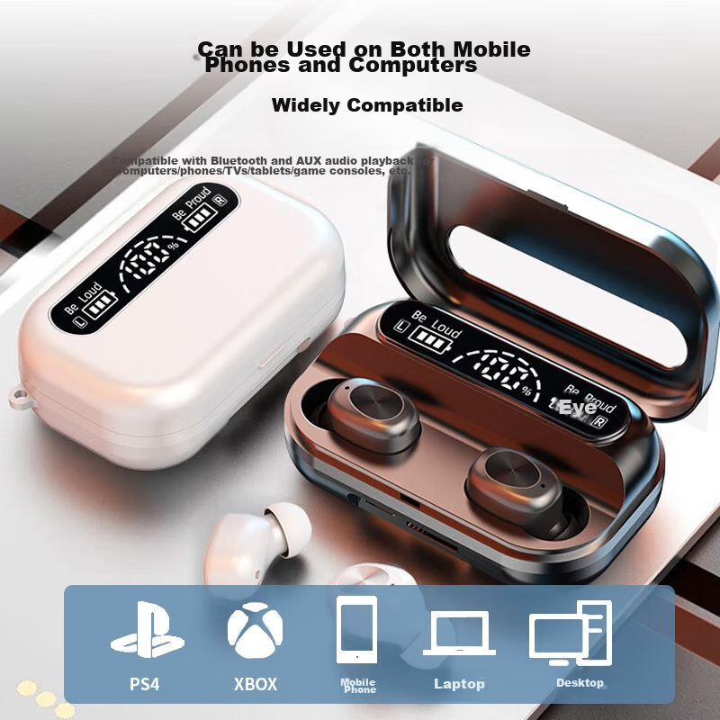 Bkayp Bluetooth Headphones, Wireless, Compatible with Apple, Huawei, OPPO, Honor...