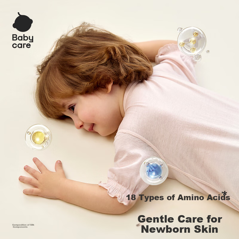 Babycare Mulberry Silk Baby Romper Newborn Clothes Bodysuit Infant Crawling Suit...