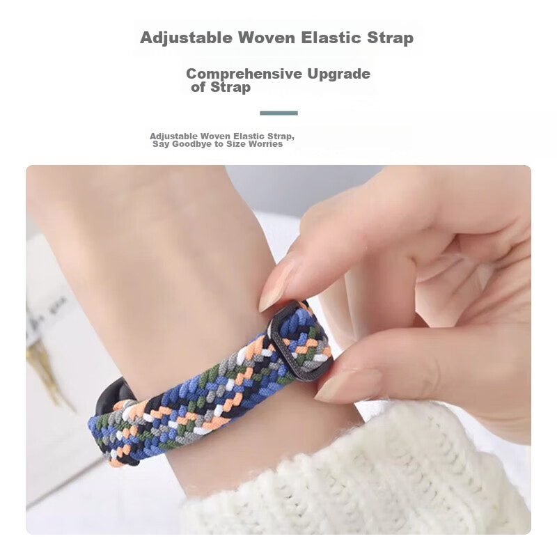 Bkayp Compatible Woven Nylon Strap for Xiaomi Band 8 Pro, Sports Band for Men An...