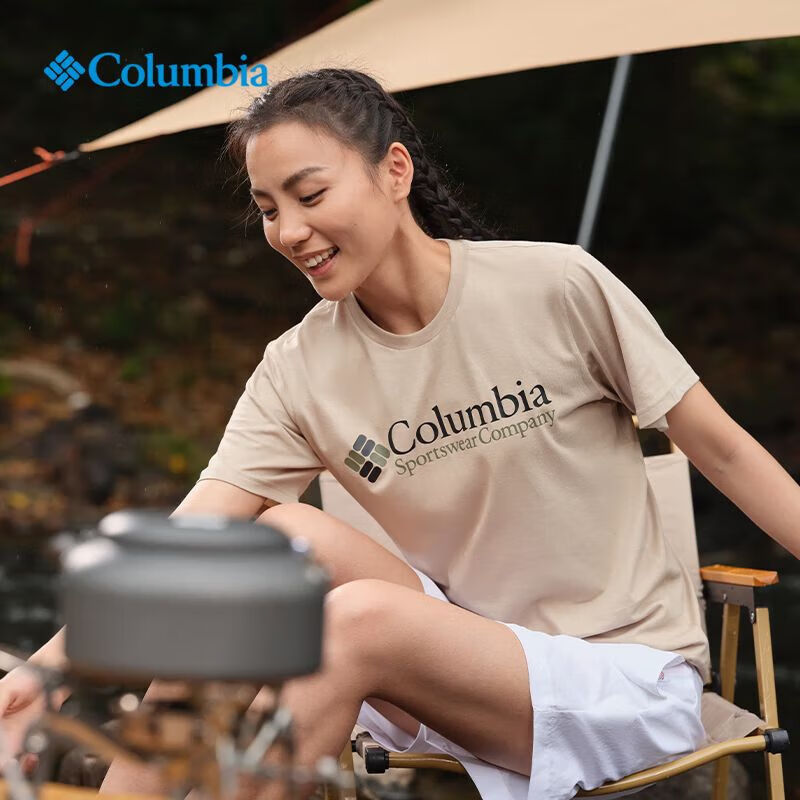 Columbia Men's T-Shirt, Spring/summer 2024, Outdoor Casual Comfortable Breathabl...