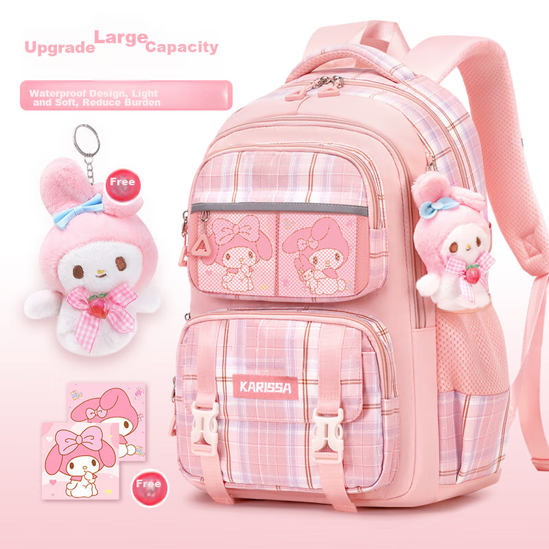 COOLBABY Backpack for Elementary School Students, Adorable Girls' Spine-Protecti...