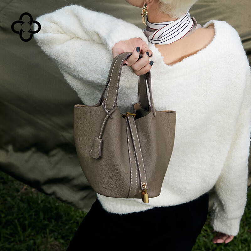 CASSILE Women's Handbag, Luxury Tote Bag, Large Capacity Bucket Bag, Practical B...