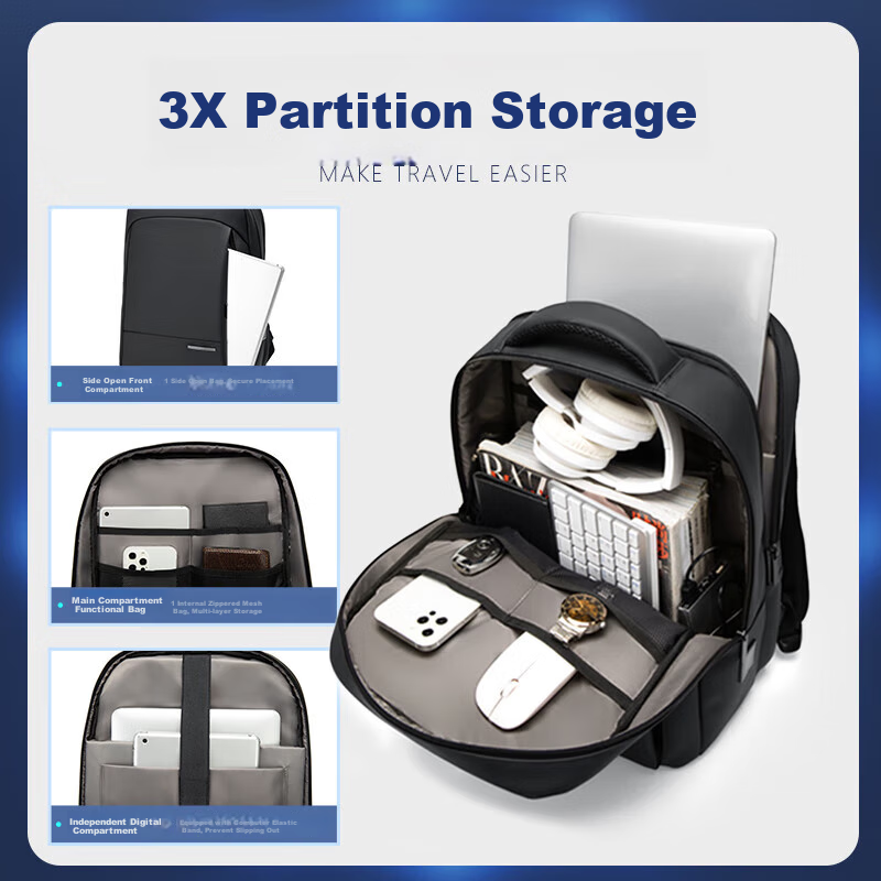 VICTORIATOURIST Backpack for Men, 15.6-Inch Laptop Bag, Notebook Bag, Large Capa...