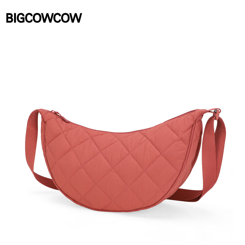BIGCOWCOW Crossbody Bag Women Large Capacity Korean Style Versatile Stitching Du...