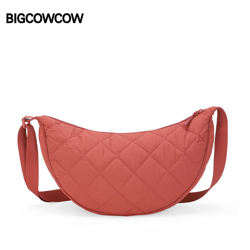 BIGCOWCOW Crossbody Bag Women Large Capacity Korean Style Versatile Stitching Du...