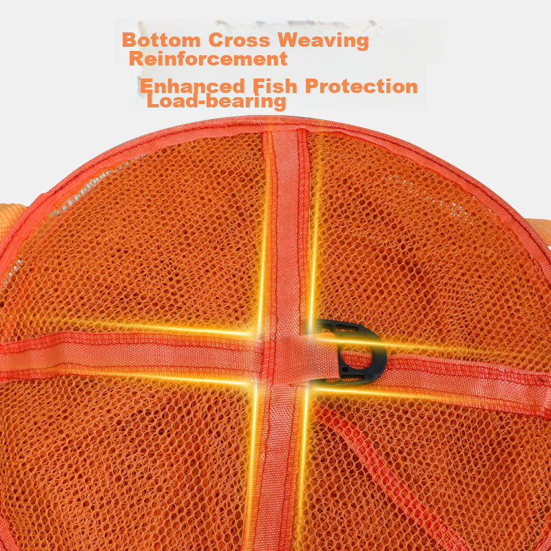 Simago Fish Net Bag, Thickened Anti-Snag Quick-Drying Fishing Net Bag, Fish Prot...