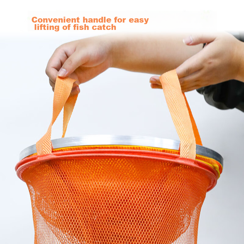 Simago Fish Net Bag, Thickened Anti-Snag Quick-Drying Fishing Net Bag, Fish Prot...