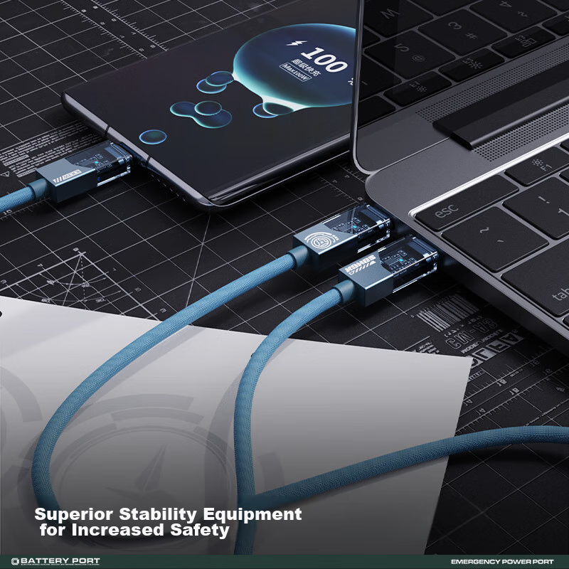 SONGX Luotianyi Co-Branded Type-C Data Cable, PD100W Fast Charging Cable, C to C...