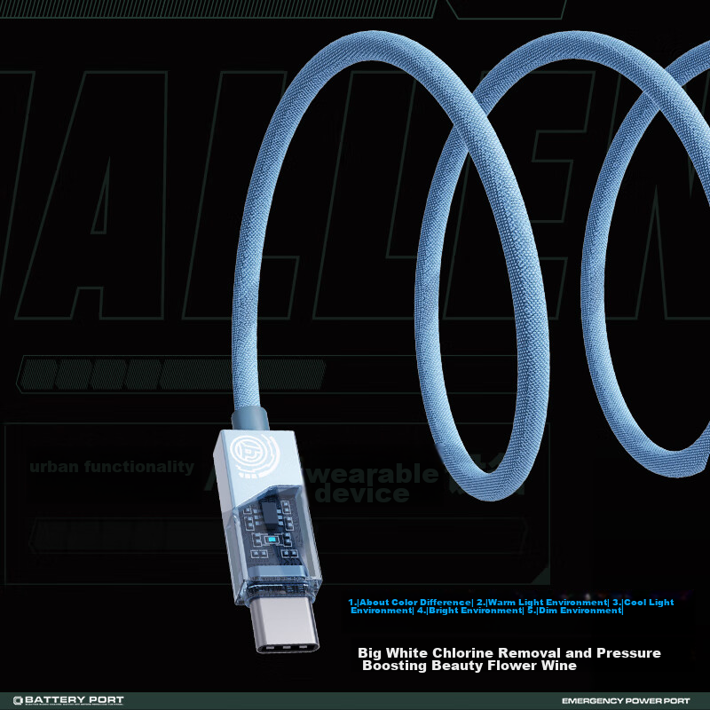 SONGX Luotianyi Co-Branded Type-C Data Cable, PD100W Fast Charging Cable, C to C...