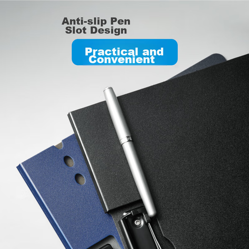 DSB A4 Horizontal Folding Clipboard Writing Plastic Folder with Metal Clip for S...