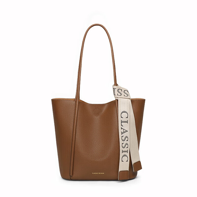 Viney Leather Handbag, Women's Large Capacity Tote Bag, Light Luxury Shoulder Ba...