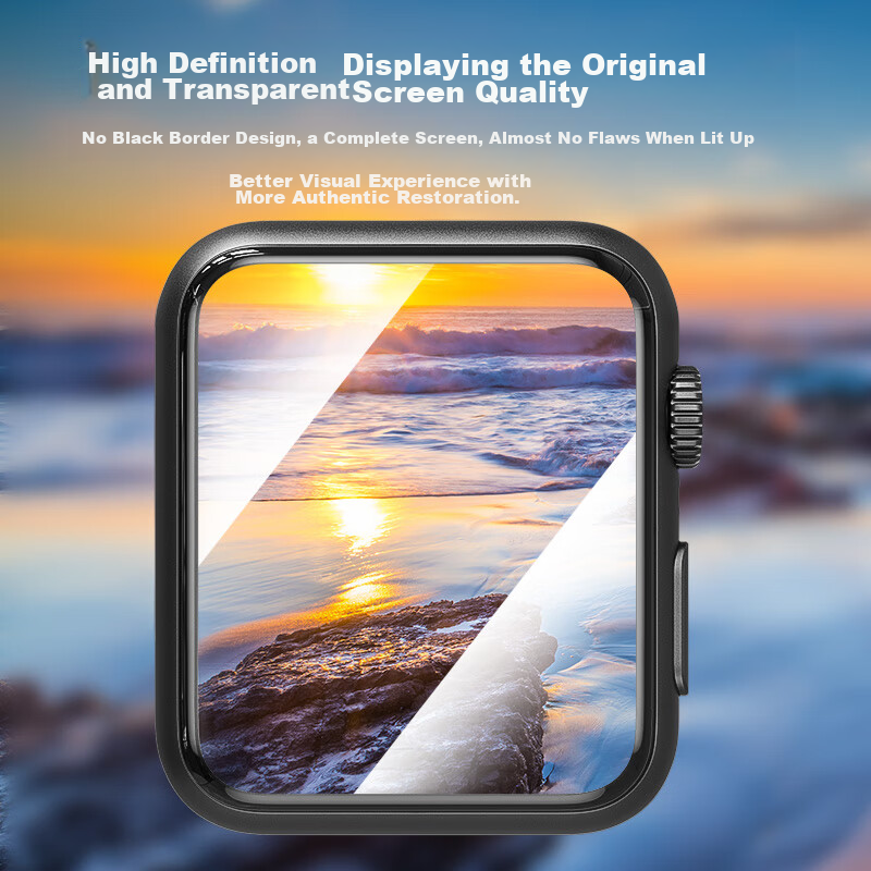 CangHua Tempered Glass Screen Protector for Apple Watch, Compatible with Apple I...