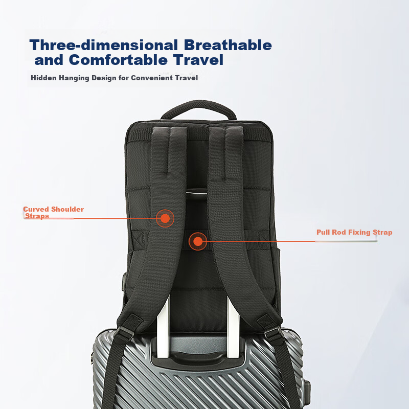 Diplomat Diplomat Laptop Bag Men and Women Backpack Business Notebook Casual Dou...