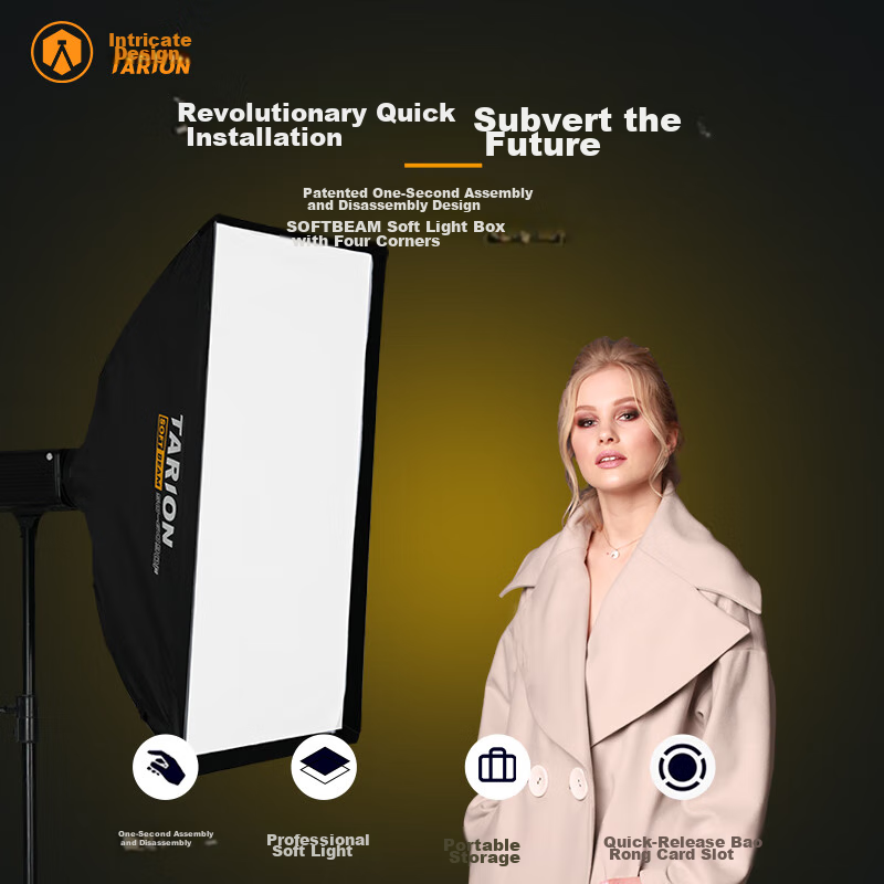 TARION Tulinglong Parabolic Softbox, Live Streaming Photography Video Fill Light...