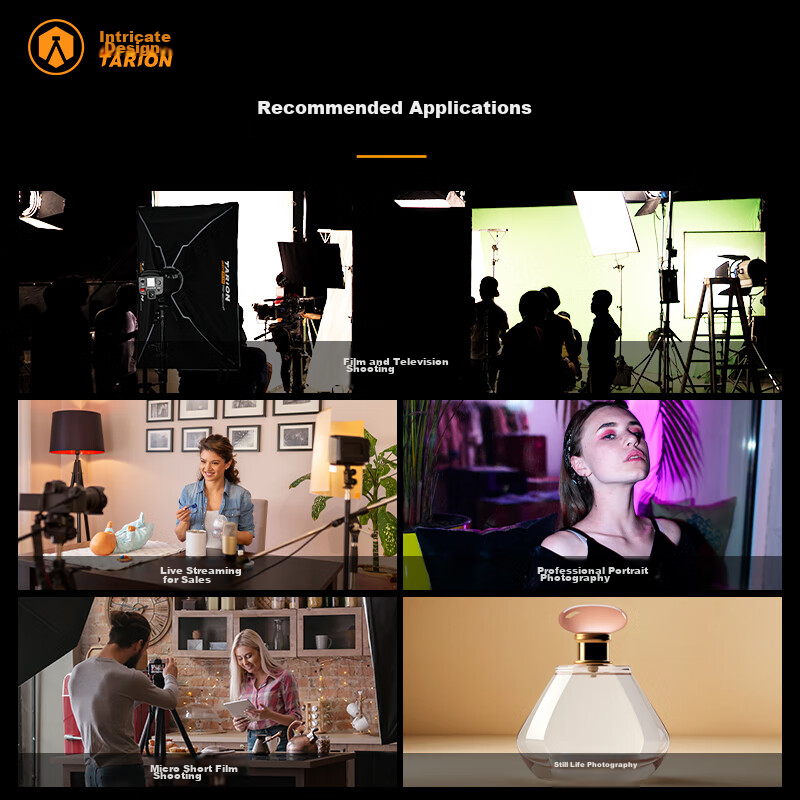 TARION Tulinglong Parabolic Softbox, Live Streaming Photography Video Fill Light...