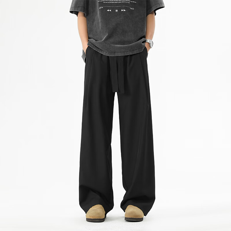 NASA GISS Official Brand Men's Casual Pants Hong Kong Style Loose-Fit Versatile...