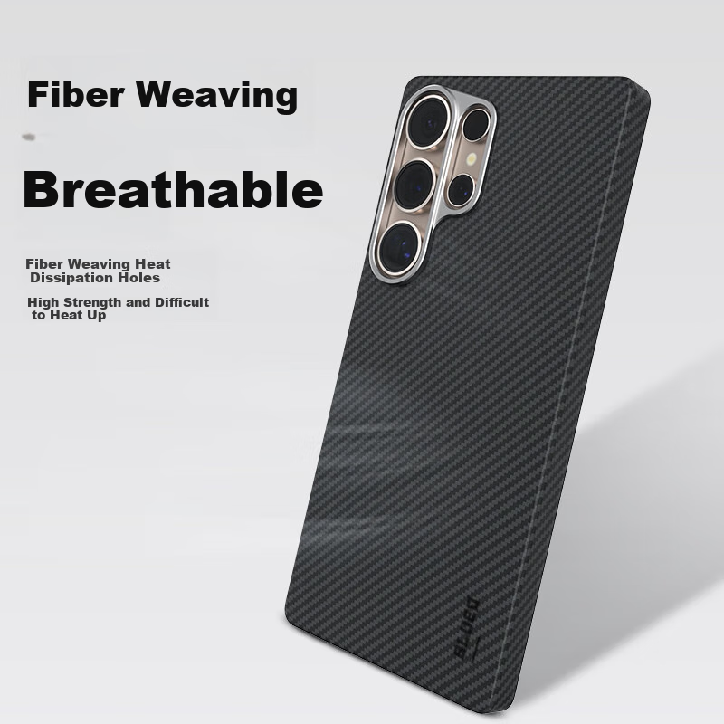 BLUEO Blue Gorilla Case for Samsung S25Ultra, Kevlar Aramid Fiber Shockproof Ant...